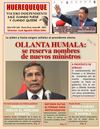 Ollanta Humala no suelta prenda con sus Ministros