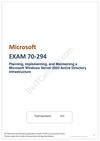 BeITCertified Microsoft Free Download Actual 70-294 exam questions dumps as PDF