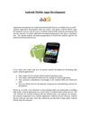Android Mobile Apps Development