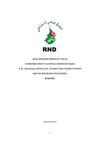 Algérie: participation du Rassemblement National Démocratique sur les réformes politiques. 02 Juin 2011.Le texte...