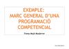 Marc general d'una programació competencial