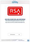 Free RSA 050-v66-SERCMS02 Practice Test