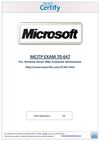 Free MICROSOFT 70-647 Practice Test