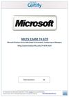 Free MICROSOFT 74-679 Practice Test