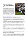 Fantasy Rankings – Top RBs You Should Get