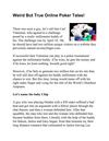 Weird But True Online Poker Tales!