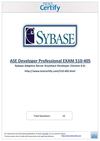 Free SYBASE 510-405 Practice Test