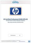 Free HP HP0-J35 Practice Test