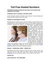 Cloud Company Toll Free Hosted Numbers