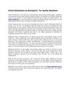 Article Submission by Blurbpoint: For Quality Backlinks