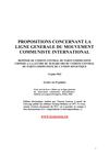 Propositions concernant la ligne générale du mouvement communiste international (dite "lettre en 25 points" - 14...