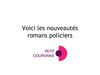 Nouveautés romans policiers