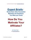 What Are You Doing to Motivate Affiliates?