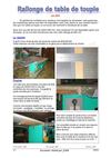 Rallonge table de toupie