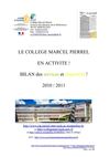 Bilan général 2010 / 2011 du collège Marcel Pierrel