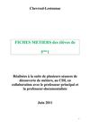 Fiches métiers des élèves de 5ème1