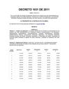 Decreto 1031 de 2011