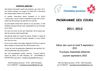 Programme des cours de sport FSG Chambésy-Jeunesse