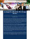 An Insight To Affordable Web Design Service
