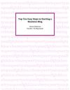 Top Ten Easy Steps to Starting a Business Blog