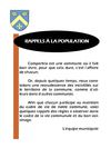 Rappels à la population
