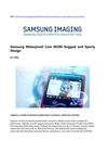 Samsung Waterproof Cam W200 Rugged and Sporty Design