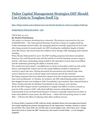 Fisher Capital Management Strategies:IMF Should Use Crisis to Toughen Itself Up