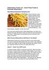 Inflammatory Foods List – Avoid These Foods to Eliminate Inflammation