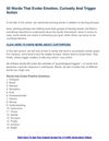 50 Words That Evoke Emotion, Curiosity And Trigger Action