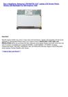 Computers & Accessories - Samsung LTN156AT02 15.6 Laptop LCD Screen Panel, Glossy LED Backlight For Dell Inspiron 1545
