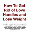 How To Get Rid of Love Handles and Lose Weight