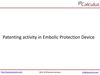 IPCalculus - Embolic protection devices Patenting Activity