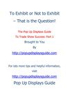 Pop Up Displays Guide To Trade Show Success Part 1