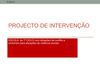 Projecto de Intervenção