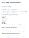 How To Organize Your Ebook Into Chapters