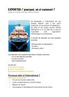 EXPORTER : pourquoi, où et comment ?