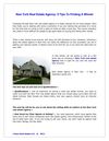 New York Real Estate Agency: 5 Tips To Finding A Winner