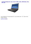 Computers & Accessories - Thinkpad L512 - Intel - Core I5 - 520M - 2.4 Ghz - DDR3 Sdram - Ram_ 2 Gb - Seri