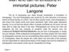 Man who can fill emotions in immortal pictures: Peter Langone