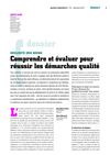 Comprendre et évaluer pour réussir les démarches qualité