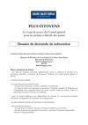 + Citoyen - Dossier de demande de subventions