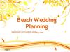 Beach Wedding Planning