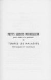 Abbé Julio 'Petits secrets merveilleux pour aider à la guérison de toutes les maladies physiques et morales'