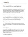 Web-Based CRM for Small Businesses