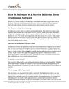 How is Software as a Service Different from Traditional Software
