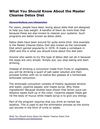 What You Should Know About The Master Cleanse Detox Diet