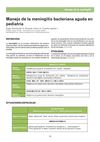 Manejo de meningitis bacteriana aguda en pediatria