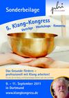 Sonderbeilage 5. Klang-Kongress 2011