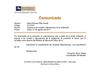 Comunicado creado con Combinar Correspondencia de Word 2010
