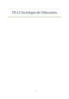 TD L3 Sociologie de l'education